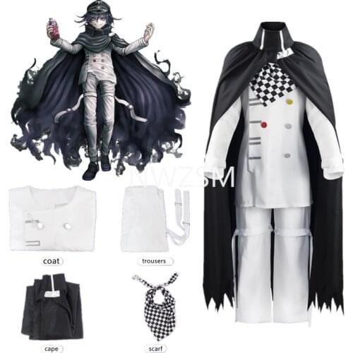 Anime Danganronpa V3 Kokichi Oma Cosplay Costume President Oma Cosplay Cloak an duniform Halloween Carnival Party Costumes