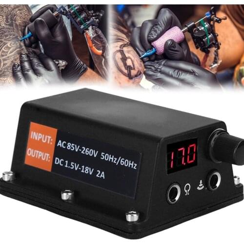 Professional Tattoo Power Supplies Set Tattoo Kit LCD Digital Screen Display Tattoo Supplies Microblading Permanent Makeup Tools