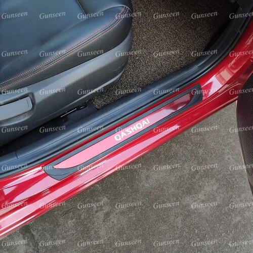 For Nissan Qashqai J11 2020 Door Sill Car Sticker Accessories Scuff Plate Auto Styling Cover Protector Pedal 2019 2021 2015 2017