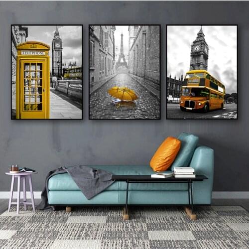Canvas Print City London Paris Landscape Nordic s And Prints Paintings For Living Room Wall Art Decorative Pictures
