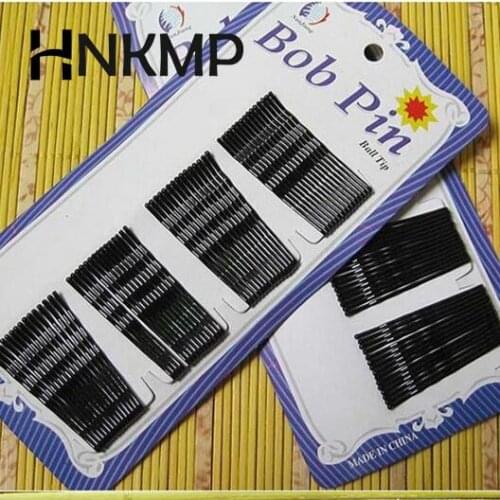 New 60Pcs Black Invisible Hair Clips Wave Bobby Pins Grips Barrette