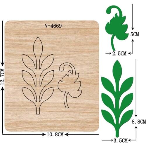 New leaf wooden dies cutting dies for scrapbooking Multiple sizes V-4669
