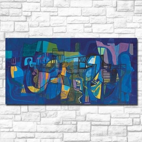Whole Hand Painted Roberto Burle-Marx - Untitled Oil Painting Modern Wall Art Canvas Oil Painting Poster Canvas Painting