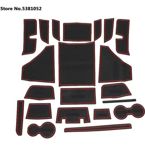 Door Groove Mats Gate Slot Pad For Haval Jolion 2021 Accessories Non-slip Cup Mat Anti-slip Car Styling