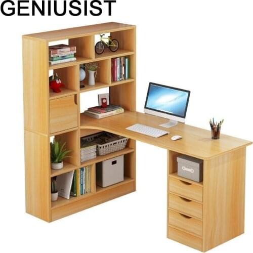 Meuble Pliante Tafelkleed Standing Support Ordinateur Portable Escritorio Desk Stand Laptop Computer Mesa Table With Bookshelf