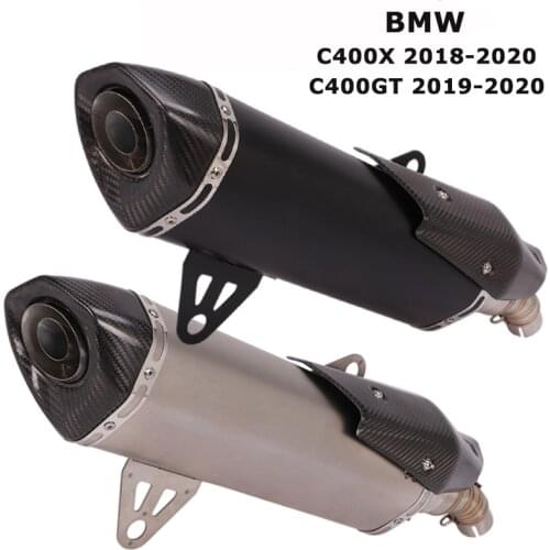 For BMW C400X 2018 2019 2020 Motorcycle Exhaust Muffler Tube Mid Tail Link Pipe Slip on C400GT 2019 2020