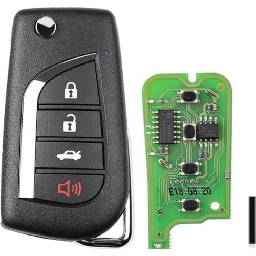 Xhorse VVDI Universal Wire Remote XKTO10EN XK Series Car Key for VVDI2 / VVDI Mini / Key Tool Max for Toyota Style