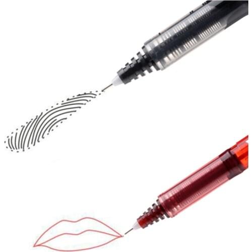 1pc Waterproof Black Red 0.5mm Microblading Permanent Beauty Makeup Tattoo Eyebrow Lip Surgical Skin Scribe Tool Marker Pen