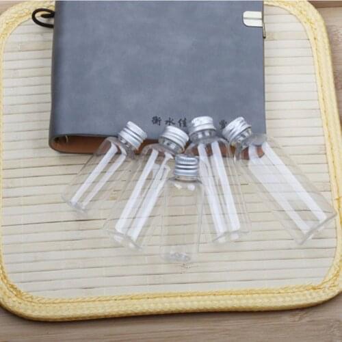 1pcs Transparent Aluminum Cap Bottle Ordinary Plastic Screw Cap Lotion Bottle Lotion Bottle Plastic Bottle Cosmetic Containers