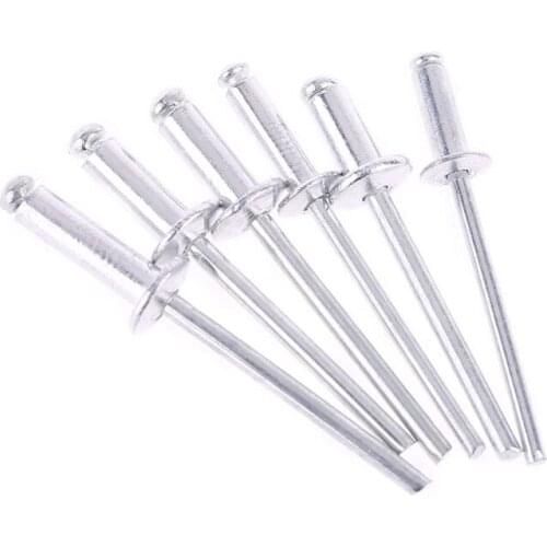 120Pcs/set M3.2*7/9/11 M4*8/10/13 GB12618 Aluminium Blind Rivets Nail Decoration Rivets For Furniture Assortment Kit