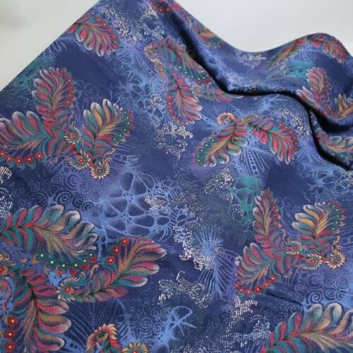 50cm*140cm Vintage Feather Style Viscose Fabric For DIY Sewing Summer Dress Bed Sheet Rayon Patchwork Fabric Soft