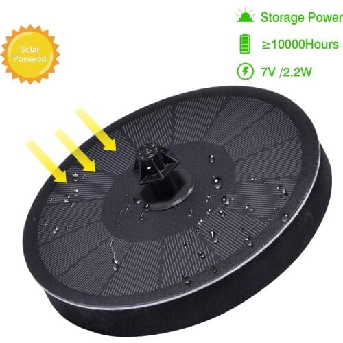 7V/2.2W Solar Fountain For Garden Decor Solar Powered Fountain Pump Solar Water Fountain Garden Solar Panel Floating Fountain