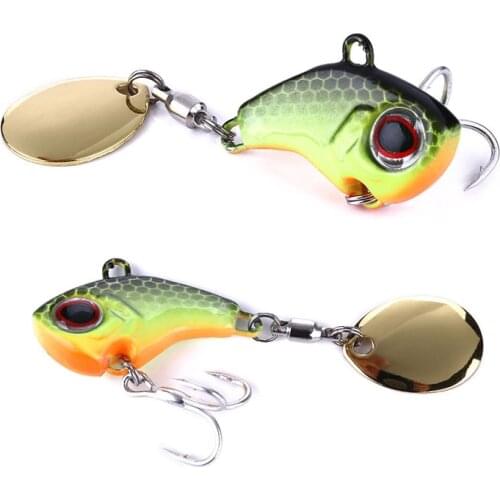 9g 13g 16g 22g Rotating Metal VIB vibration Bait Spinner Spoon Fishing Lures Jigs Trout Fishing Hard Baits Tackle Pesca