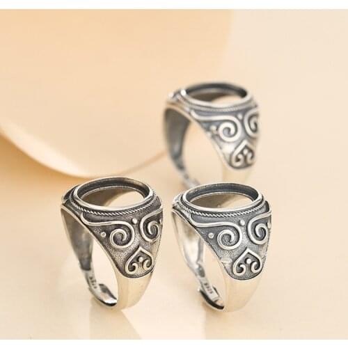 925 STERLING SILVER Semi Mount Bases Blanks base blank Pad rings ring Setting set diy men women A5600