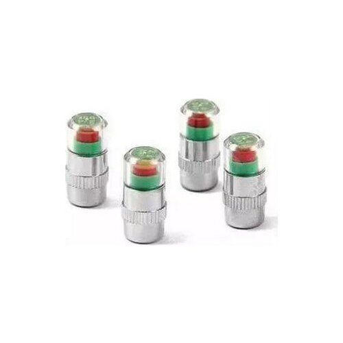 HUANLISUN 4Pcs Car Auto Tire Air Pressure Valve Stem Caps Sensor Indicator Alert Bike