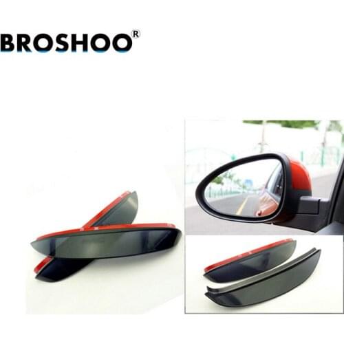 BROSHOO 2 pcs/lot Car Rear View Mirror Sticker Rain Eyebrow For Chevrolet AVEO Accessories Rear View Side Mirror Rain Shield