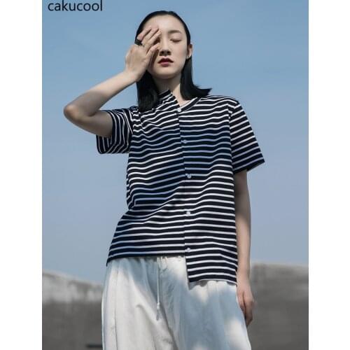 Женские полосатые футболки Cakucool China At AliExpress