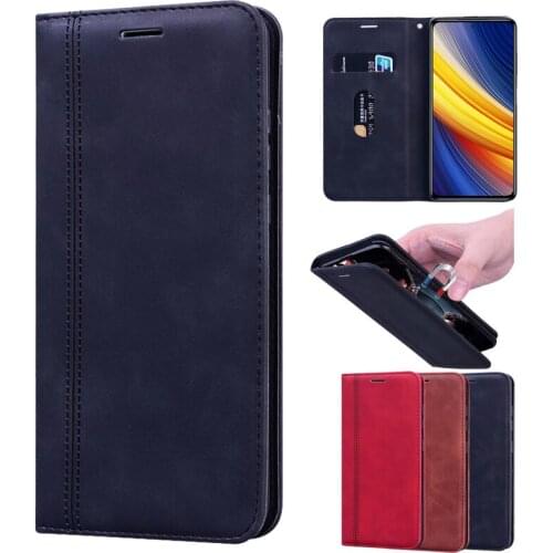 Telefone Case For Xiaomi Pocophone Poco X3 Pro NFC Poko Little X3 чехол Leather Flip Cover Wallet Housing Funda Magnet Protector