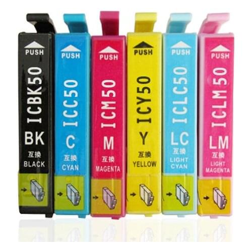 CNLINKCLR Compatible Inkjet cartridge For Epson EP-301/ 302/320/702A/703A/704A cartridge IC50 full ink