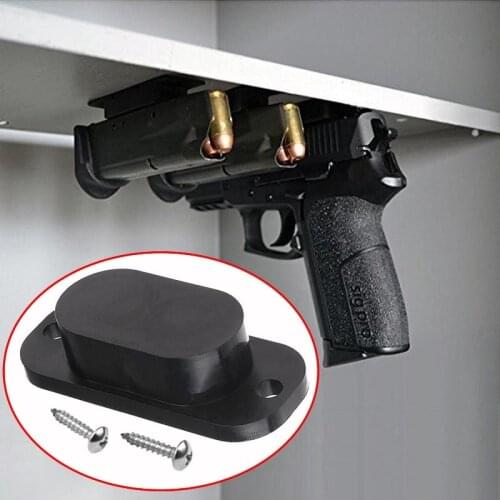 1 PCS Magnetic Concealed Gun Pistol Holder Holster Under Desk Table Door Bed Magnet Gun magnet Hunting Accessories Free Shipping