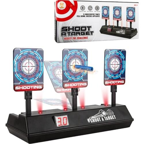 DIY High Precision Scoring Auto Reset Electric Shooting Target For Toys GT4 Sound Light Shooting Game For Outdoor Sport TSLM1