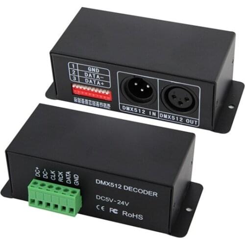 BC-802-9813 DC5V-24V DMX512 to 9813 led driver dmx512 signal decoder DMX IC driver