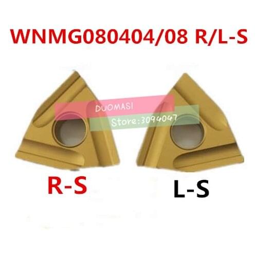 HOT SELL Cutting Tool 10PCS WNMG080404 / WNMG080408 R-S/L-S yellow tungsten carbide turning insert ,Carbide Blade TURNING TOOL