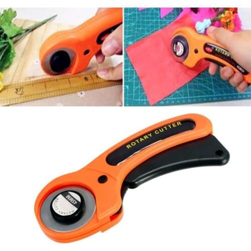 LeatherCraft 45mm Rotary Cutter Leather Cutting Tool Fabric Cutter Circular Blade DIY Patchwork Sewing Quilting Fit Olfa Cut