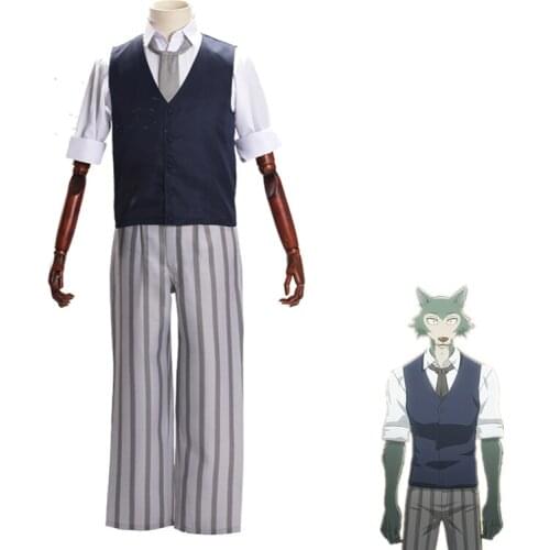 Anime BEASTARS Legosi Cosplay Costume School Uniform Halloween Christmas Carvinal Costumes For Women Men