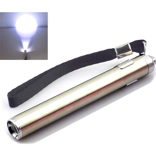 Mini Powerful Flashlight For Detection Portable White Light Penlight LED Bulb Torch Pocket Light high AAA battery(Not included)