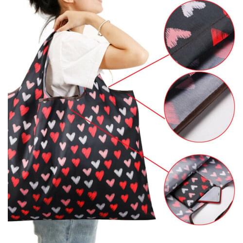 Reusable Tote Beach Shopping Travel Bag Hot Oxford Large Capacity Portable Foldable Travel Bags Folding Shoulder Handbag Shopper