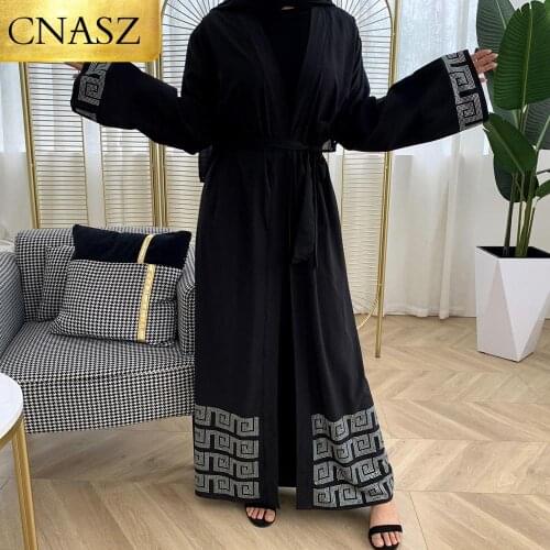 2020 New Muslim Islamic Fashion Ladies Abaya Dubai Size Middle East Arab High Quality Elegant Wemen Clothing