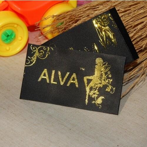 Custom fashion woven labels customized garment labels tag for clothing labels