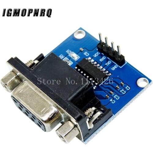 1pcs/lot MAX3232 RS232 to TTL Serial Port Converter Module DB9 Connector MAX232