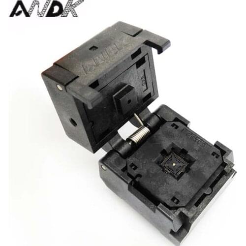 QFN40 MLF40 Burn in Socket IC549-0404-004-G IC Test Socket Pitch 0.4mm Clamshell Chip Size 5*5 Flash Adapter Burn in Socket