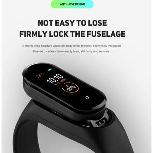 Men Women Smart Bracelet Blood Pressure Heart Rate Sports Sleep Monitoring Watch DU55