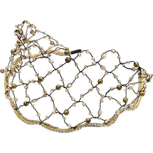 Rhinestone Tiara Bride Headband Headpiece Baroque Vintage Crystal Hair Jewelry For Women Bridal Crown Wedding Accessories