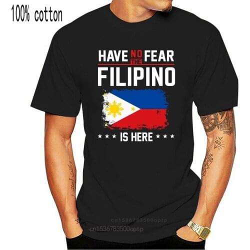 Funny Men t shirt Women novelty tshirt Philippines Flag Shirts Have no Fear Filipino Pride T-Shirt