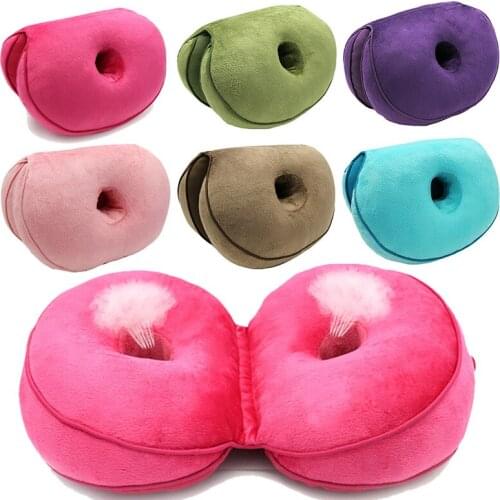 Women Dual Comfort Cushion Memory Foam Seat Hip Lift Massage Cushion Beautiful Butt Latex Seat Cushion Multifunctional Cushion