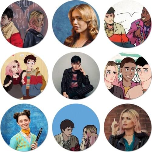 Sex Education Icons Pins Badge Decoration Brooches Metal Badges For Backpack Decoration 58mm