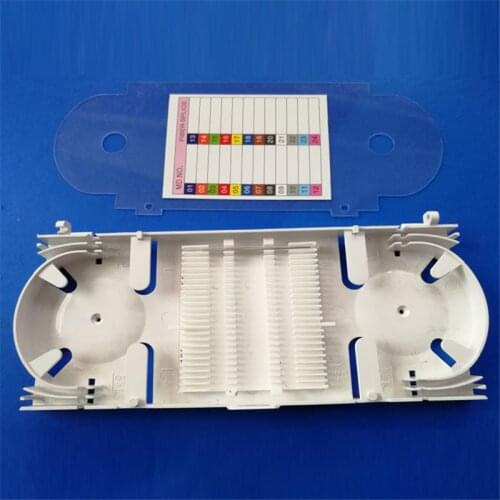 10pcs 24 cores fiber splice tray high quality ftth cassette splice tray 24 port ftth Flexible Cable Plastic Splicing tray ELINK