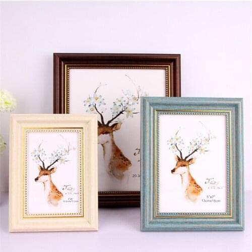 6/8/10 inch Vintage European Photo Frame Picture Poster Stand Wedding Painting Frame Home Art Decor