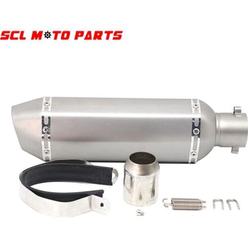 ALconstar-51mm Motorcycle Ak Exhaust Modified Muffler Pipe Scooter silencer Pit Bike Dirt Motocross R6 R1 R3 ER6N