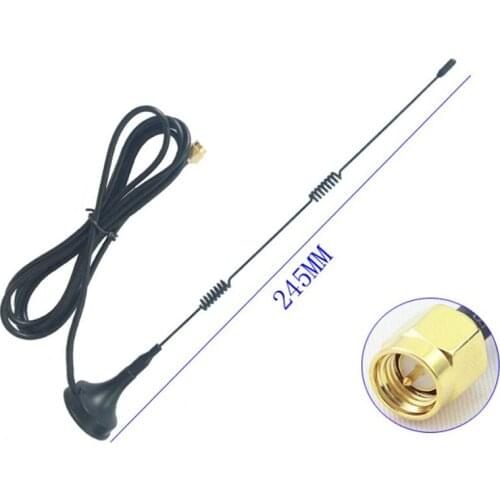 SMA 2.4GHz 9DBI Wireless Wifi WLAN 5 X Range Booster Antenna Extender + Base Sucker-type router Network card enhances SMA