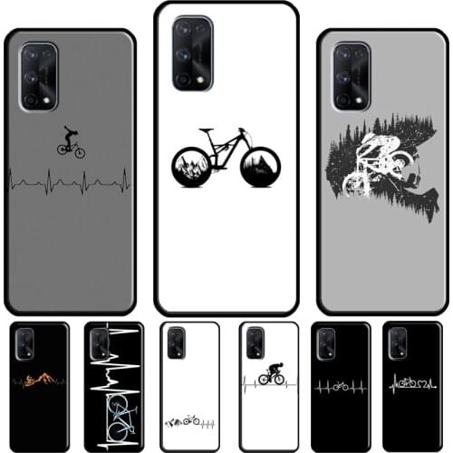 Cycling Heartbeat Bike For OPPO Realme 8 Pro 6 7 Q3 7i C21 C3 GT Cover For OnePlus 8 9 Pro Nord 7T 8T Phone Case