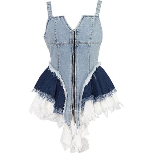 COCKCON Fashion Denim Dresses