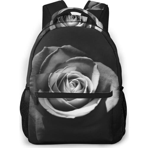 OLN Women Backpack Kids School Bag for Teenage Girls Black Rose Female Laptop Notebook Bagpack Travel Back Pack 2021