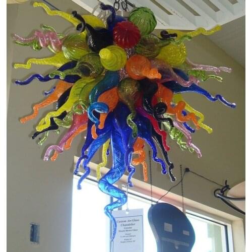 Hot-selling Dale Style Colorful Hand Blown Murano Glass Chandelier