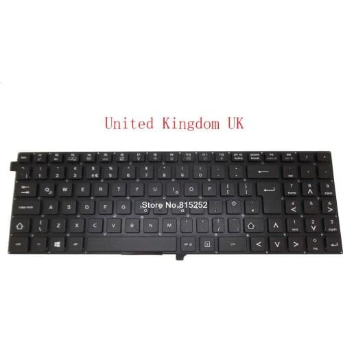 Laptop Keyboard For Shuttle NH5CU01 NH5KB11 NH5BT15 NHXKBXX MP-12C98GB-F513W 82R-15D348-4061 12C9F513GBW-D United Kingdom UK