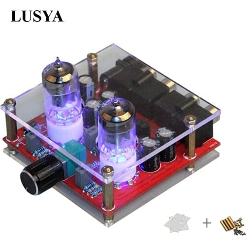 Lusya Hifi 6J1 Tube Amplifiers Board Amplificador Fever Bile Pre-amplifier with Acrylic finished board E1-003